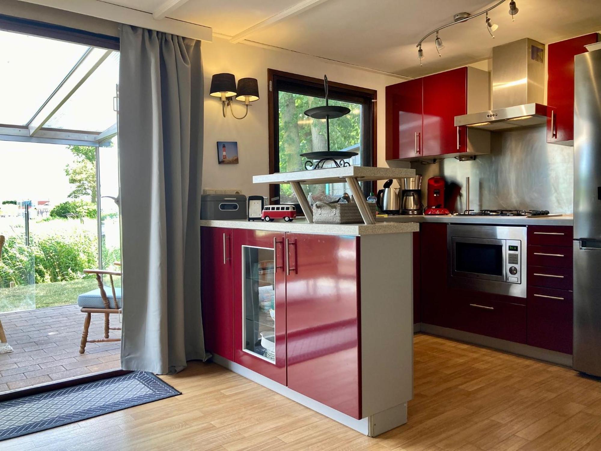 4 Pers Holiday Home Hilla With Winter Garden In Front Of The Dike Directly On The Lauwersmeer Anjum 외부 사진